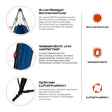 Where Tomorrow - Pop up Pavillon blau mit 10 Sek. Quick-up-Aufbau, wasserdicht, wetterfest und mit zuverlässigem Sonnenschutz.