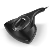 N8WERK Milbensauger Midnight Black Edition zur effektiven Milbenentfernung mit UV-C-Licht und HEPA-Filter für Matratzen und Kissen.