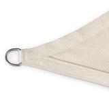 LUMALAND Sonnensegel 100% HDPE mit Stabilisator in Creme, rechteckig 5x7m, UV-Schutz, reißfest, mit rostfreiem Ring.