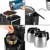 FRESH-AROMA-PERFECT III Filterkaffeemaschine mit Mahlwerk und 2x Thermo-Isolierkannen für individuellen Kaffeegenuss.