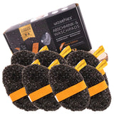 waschies® Waschbare Abschminkpads Black Edition 7er Set aus weicher Mikrofaser für sanfte und effektive Gesichtsreinigung mit Wasser