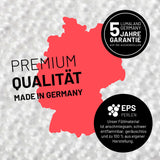 LUMALAND Luxury Fluffy Sitzsack stylischer Webplüsch Beanbag 120L Füllung in Grau mit Premium Qualität Made in Germany.