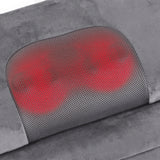 VITALmaxx Shiatsu-Massagematte - grau mit 4 Massageköpfen, 5 Programmen, Vibrations- und Wärmefunktion für Rücken und Beine.