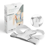 nah-vital® Rückenkorrektor mit Gelpad und Stützstäben, verstellbarer Haltungstrainer für Rückenunterstützung Größe S/M
