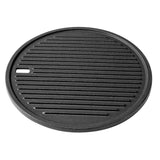 LANDMANN Modulus Grillplatte aus emailliertem Gusseisen, 30,5 cm Durchmesser, beidseitig nutzbar mit gerippter und glatter Seite.