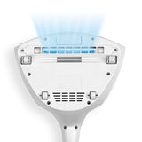 N8WERK Milbensauger in der Moonlight Edition mit UV-C-Licht zur Desinfektion und HEPA 11-Filter für hygienische Reinigung.