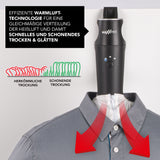 MAXXMEE Hemden- & Blusenbügler Kompakt mit Warmluft-Technologie für schnelles, schonendes Trocknen und Glätten von Hemden und Blusen.