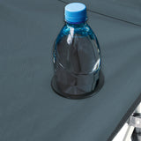 Hoberg klappbare Hängematte mit Sonnendach mit integriertem Getränkehalter für komfortables Entspannen unterwegs.