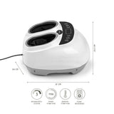 nah-vital® Shiatsu-Fußmassagegerät weiß mit 3 Massagemodi, 3 Intensitätsstufen, Wärmefunktion und Fernbedienung für entspannende Fußmassage.