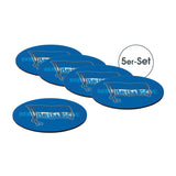 Hertha BSC Untersetzer 3D 5er-Set blau/weiß mit Logo, Motivwechsel, Antirutsch-Rückseite, echter Fanartikel, 10,5x10,5 cm