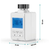 EASYmaxx Heizkörperthermostat Digital mit beleuchtetem Display, 5 Modi, Boost-Funktion und programmierbarer Heiztemperatur.