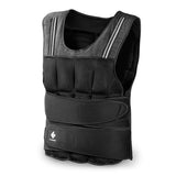 FitEngine Gewichtsweste 20 kg mit verstellbarem Doppel-Klettverschluss und schweißabweisendem Mesh-Material für vielseitiges Training.