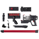 MAXXMEE Akku-Zyklon-Staubsauger PLUS mit Saugkraftregulierung und Zubehör, kabellos, beutellos, mit langer Akkulaufzeit bis 60 Minuten.