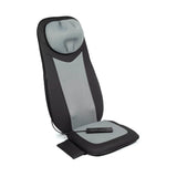 VITALmaxx Shiatsu-Massagesitz 3D schwarz mit verstellbarer Massagefunktion, Wärme, Vibrationsfunktion und komfortabler Auflage für Stuhl oder Sessel.