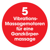 VITALmaxx Massagematte 5-Zonen 12V schwarz mit 5 Vibrations-Massagemotoren für eine intensive Ganzkörpermassage und Wärmefunktion.