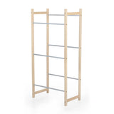 EASYmaxx Getränkekisten-Regal - 116 cm, Kiefernholz, für breite und schmale Kästen, Getränke horizontal und vertikal lagern.