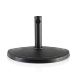 EASYmaxx Sonnenschirmfuß Stein-Optik anthrazit, 50x33x33cm, halbrund, wetterfest, stabiler Stand für Balkone und Terrassen.