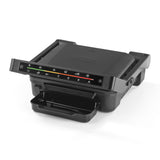 N8WERK Digital-Kontakt-Grill Midnight Edition mit 2000W, Touch-Display, 6 Grill-Programmen und abnehmbaren Antihaft-Grillplatten.