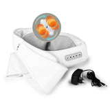 nah-vital® Shiatsu-Massagegerät mit 4 rotierenden Massagebällen, Knet- und Vibrationsmassage, Wärmefunktion, weiß