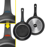 N8WERK 8-teiliges Aluguss-Topf- und Pfannen-Set mit Heat Indicator, Backofen-geeignet, für alle Herdarten inklusive Induktion.