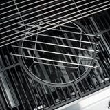 LANDMANN Grillspieß-Set - 41 cm - Edelstahl mit 5 drehbaren Spießen und Edelstahlring für gleichmäßiges Grillen ohne Anbrennen.