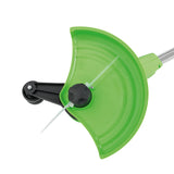 MAXXMEE Akku-Rasentrimmer - 1200 mAh grün mit Steck- und Drehsystem, kabelloser Betrieb, Schutzblende und höhenverstellbarem Griff.