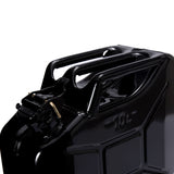 Oxid7® Metall Benzinkanister 10 Liter Schwarz mit UN-Zulassung, Pulverbeschichtung und Korrosionsschutz für Benzin oder Diesel.