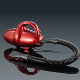 CLEANmaxx Multi-Handstaubsauger in Rot mit beutellosem Staubbehälter und flexiblem Saugschlauch für einfache Reinigung.