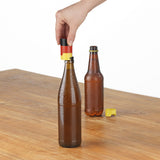 Taste Hero Deutschland Bier-Aufbereiter schwarz/rot/gold 3er-Set auf Bierflasche zum Schutz vor Insekten, spülmaschinengeeignet.