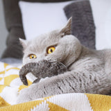 CATLABS Katzenspielzeug "Kuschelige Katze" mit Katzenminze aus natürlicher Schafwolle, nachfüllbar und ohne Polyester.