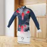 MAXXMEE Bügler für Hemden & Blusen in Weiß/Silber trocknet und bügelt Kleidung automatisch in einem Schritt effizient und schonend.