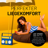 LUMALAND Sitzsack Drops (300 L) braun, atmungsaktiv, für drinnen & draußen, ergonomisch, robust mit EPS-Füllung für optimalen Liegekomfort.