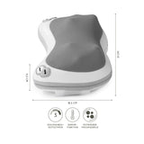 nah-vital Shiatsu-Massagekissen mit abnehmbarem Fuß-Bezug, 4 rotierende Massagebälle, 3 Stufen, Wärmefunktion, Maße 31x18,5x11,5 cm.