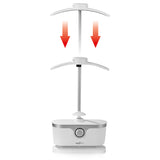 MAXXMEE Bügler für Hemden & Blusen in Weiß/Silber zum automatischen Trocknen und Bügeln von Oberbekleidung.