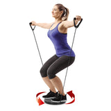 MAXXMEE Multitrainer Rotation Disk mit Expanderbändern in Schwarz, effektives Ganzkörpertraining für Koordination, Balance und Muskelaufbau.