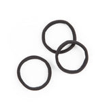 fairtye Haargummi schwarz - 3er-Set aus Bio-Baumwolle, elastisch, ohne Metall, ideal für vielseitige Frisuren mit starkem Halt.