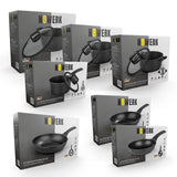 N8WERK 11-teiliges Aluguss-Topf- und Pfannen-Set mit Antihaftbeschichtung und Heat Indicator, geeignet für alle Herdarten inklusive Induktion.