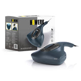 N8WERK Milbensauger in der Nordic Night Edition mit HEPA 11-Filter und UV-C-Licht zur Desinfektion von Matratzen und Bettwaren.