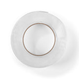 EASYmaxx Spurenloses Klebeband - 5 m, doppelseitig, wasserfest, wiederverwendbar, extra starke Haltekraft, 3 cm breit, zuschneidbar.