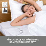 VITALmaxx Wärmeunterbett 200x95 cm in weiß mit 9 Wärmestufen, Timer und Gummizug für rutschfesten Komfort im Bett.