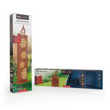 MAXXMEE LED-Dekostele Rost-Optik mit Blütenmuster und Kerzen-Design, 77cm, wetterbeständig, batteriebetriebene LED-Stimmungsbeleuchtung, Timerfunktion.