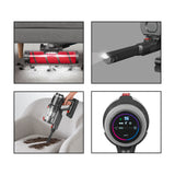 MAXXMEE Akku-Zyklon-Staubsauger PLUS mit Saugkraftregulierung, Anti-Hair-Wrap-Technologie und automatischer Schmutzgraderkennung.