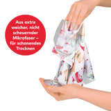 MAXXMEE Geschirrtuch Mikrofaser "Wichtel" - 10er-Set, extra weich, schonend, trocknet Gläser sanft und streifenfrei.