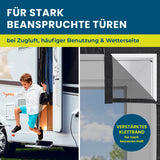 HOBERG Insektenschutzvorhang für Wohnwagen 60x180 cm mit XXL-Magnetbändern, strapazierfähig und leichte Montage dank Klettband.