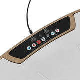VITALmaxx Vibrationstrainer - Champagner/Grau mit Bedienfeld, 30 Vibrationsstufen und 3 voreingestellten Trainingsprogrammen.