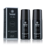 Soummé Antitranspirant Protection Roll-On für Männer 2er-Set, wirksamer Schutz ohne Parfüm mit Salbei, Aloe Vera und Allantoin.