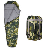 Where Tomorrow Camping Schlafsack Small & Light in Camouflage Grün mit wasserabweisendem Material und praktischem Packsack.