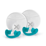 bruXane 2go - Zahnschiene mit Biofeedback bei Zähneknirschen, türkis, 2er-Set zur Reduktion von Knirschaktivität und Schmerzen.