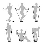 MAXXMEE Multitrainer Rotation Disk mit Expanderbändern – Personen demonstrieren Übungen für Ganzkörpertraining und Balance.