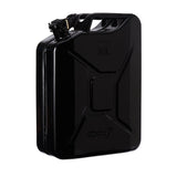 Oxid7® Metall Benzinkanister 20 Liter Schwarz mit UN-Zulassung, Pulverbeschichtung und Korrosionsschutz für Benzin und Diesel.